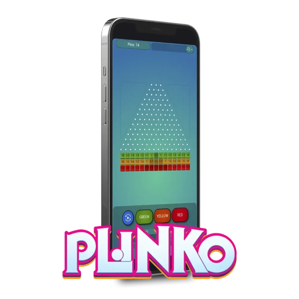Plinko mobile app interface